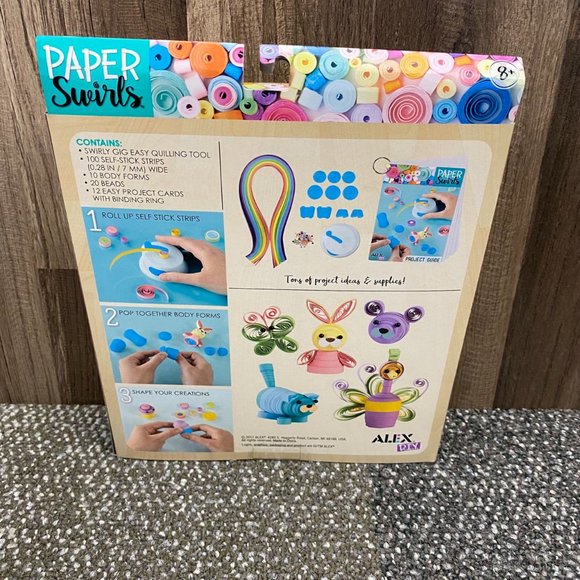 Alex DIY Paper Swirls Project Pack Kids Art and Craft Activity - Picture 2 of 2